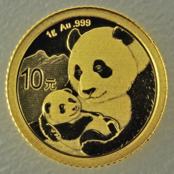 Goldmünze 1g "Panda" 2019 (China)