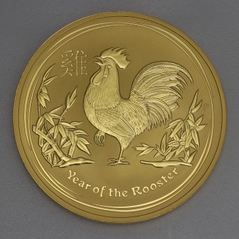 Goldmünze 1kg "Hahn" 2017 Lunar II – Year of the Rooster (Australien)
