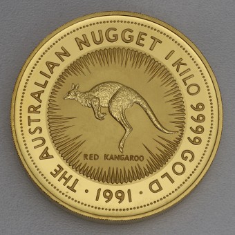 Goldmünze 1kg "Känguru/Nugget 1991" (Australien) 