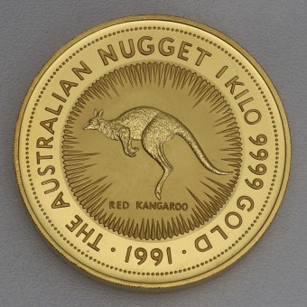 Goldmünze 1kg "Känguru" 1991 Australian Nugget (Australien)