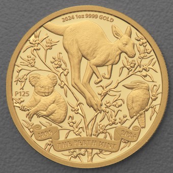 Goldmünze 1oz "125th Anniversary" 2024 (PP) The Perth Mint (Australien)