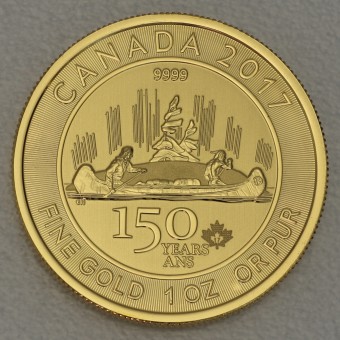 Goldmünze 1oz "Voyageur" 2017 150-jähriges Bestehen von Kanada (Kanada)