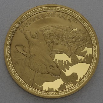 Goldmünze 1oz "Giraffe" 2018 African Safari (Tschad)