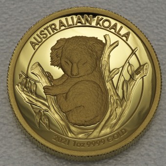 Goldmünze 1oz "Australian Koala" 2021 (PP/HR) 