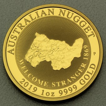 Goldmünze 1oz "Australian Nugget" 2019 Welcome Stranger 1869 (Australien)