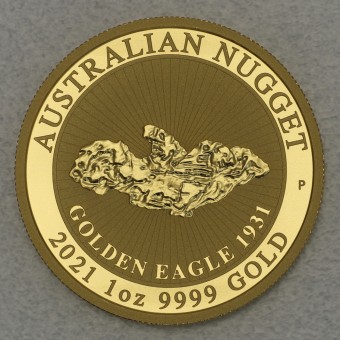 Goldmünze 1oz "Australian Nugget 2021" Gold Eagle 1931