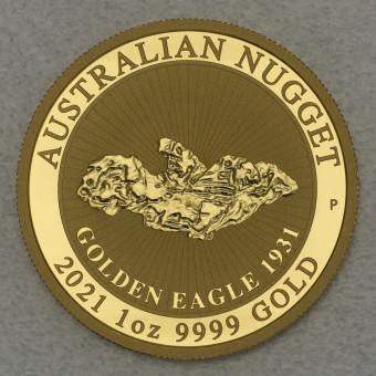 Goldmünze 1oz "Australian Nugget" 2021 Gold Eagle 1931 (Australien)