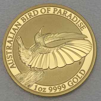 Goldmünze 1oz "Bird of Paradise" 2018 Victoria's Riflebird (Australien)