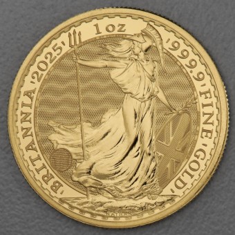 Goldmünze 1oz "Britannia" aktueller Jahrgang (Großbritannien)