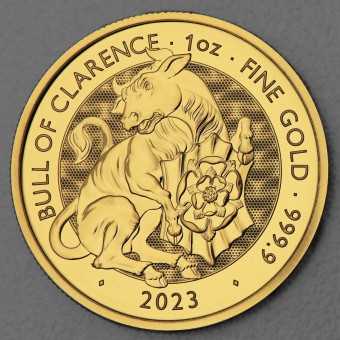 Goldmünze 1oz "Bull of Clarence" 2023 Royal Tudor Beasts (Großbritannien)