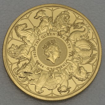Goldmünze 1oz "Completer Coin" 2021 The Queen's Beasts (Großbritannien)