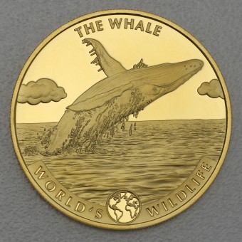Goldmünze 1oz "Wal" 2020 World's Wildlife (Kongo)