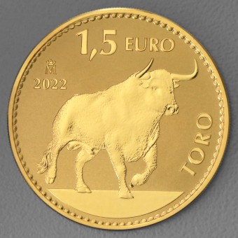 Goldmünze 1oz "Der Stier" 2022 - Spanien 