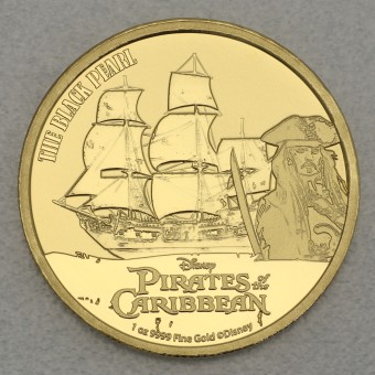 Goldmünze 1oz "Disney - The Black Pearl 2021" Pirates of the Caribbean