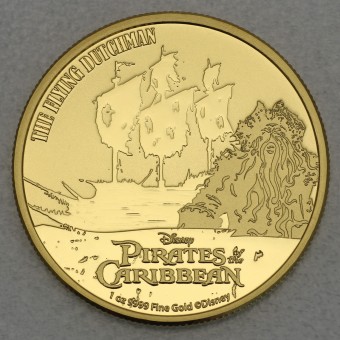 Goldmünze 1oz "Disney - The Flying Dutchman 2021" Pirates of the Caribbean