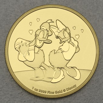 Goldmünze 1oz "Donald & Daisy" 2021 Disney (Niue)