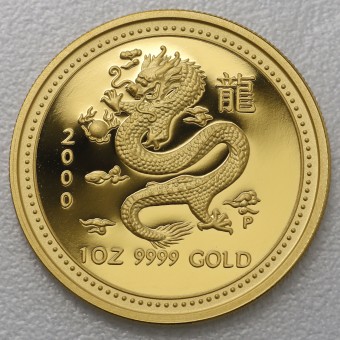 Goldmünze 1oz "Drache" 2000 (PP) Lunar I – Year of the Dragon (Australien)