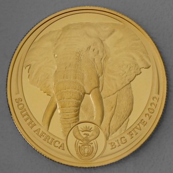 Goldmünze 1oz "Elefant" 2022 Big Five II (Südafrika)