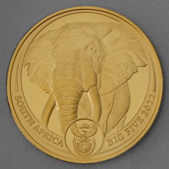 Goldmünze 1oz "Elefant 2022 - Big Five II" South Africa Big Five Series II