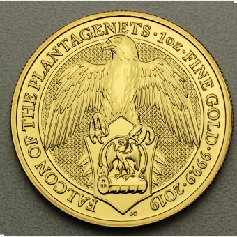 Goldmünze 1oz "Falcon of the Plantagenets" 2019 The Queen's Beasts (Großbritannien)