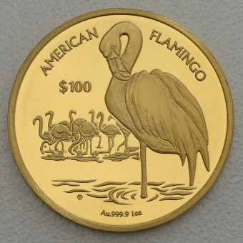 Goldmünze 1oz "Flamingo 2021" (Virgin Islands) 