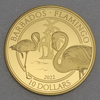 Goldmünze 1oz "American Flamingo" 2022 (Barbados)