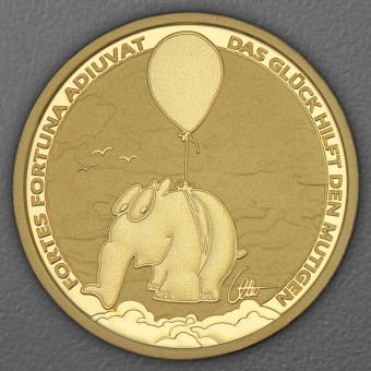 Goldmünze 1oz "Fortes Fortuna Adiuvat" 2026 Ottifanten – Ballonifant (Tuvalu)