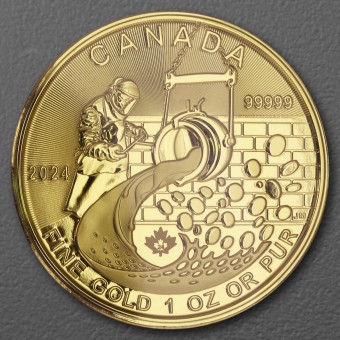 Goldmünze 1oz "From Dore to Refined Gold" 2024 Klondike Gold Rush (Kanada)