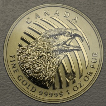 Goldmünze 1oz "Golden Eagle 2018" (Kanada) "Call of the wild" Serie