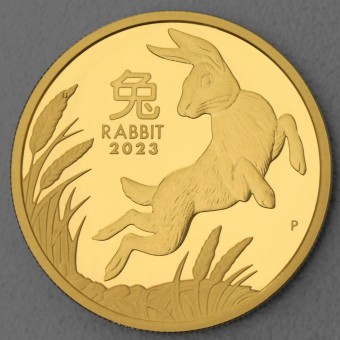 Goldmünze 1oz "Hase 2023 - Lunar III" (PP) Polierte Platte