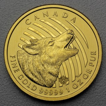 Goldmünze 1oz "Howling Wolf" 2014 Call of the wild (Kanada)
