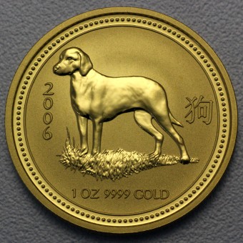 Goldmünze 1oz "Hund 2006" Lunar I 