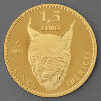 Goldmünze 1oz "Iberischer Luchs" 2021 (Spanien)