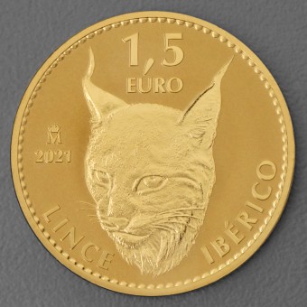 Goldmünze 1oz "Iberischer Luchs" 2021 - Spanien 