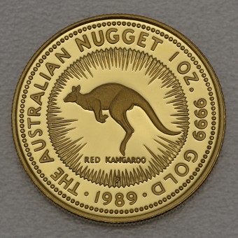 Goldmünze 1oz "Känguru" 1989 (PP) Australian Nugget (Australien)