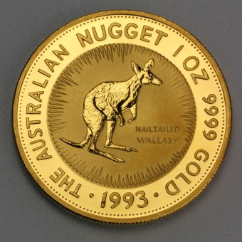 Goldmünze 1oz "Känguru/Nugget 1993" (Australien) 