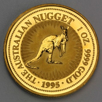 Goldmünze 1oz "Känguru/Nugget 1995" (Australien) 
