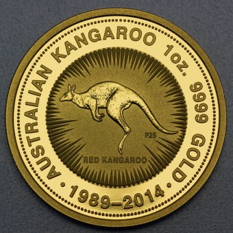 Goldmünze 1oz "Känguru 2014" (25. Jubiläum) 