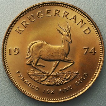 Goldmünze 1oz "Krügerrand" 1974 (Südafrika)