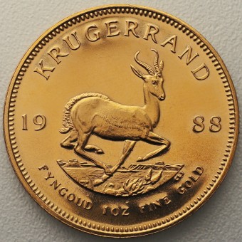 Goldmünze 1oz "Krügerrand" 1988 (Südafrika)