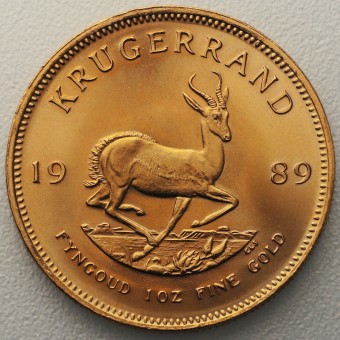 Goldmünze 1oz "Krügerrand" 1989 (Südafrika)