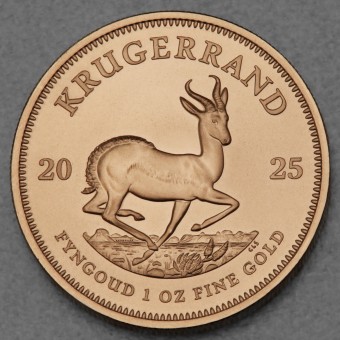 Goldmünze 1oz "Krügerrand" aktueller Jahrgang (Südafrika)