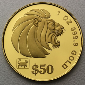 Goldmünze 1oz "Lion" (Singapur)