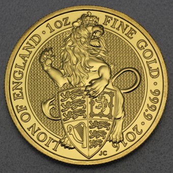 Goldmünze 1oz "Lion of England 2016 Queens Beast" 