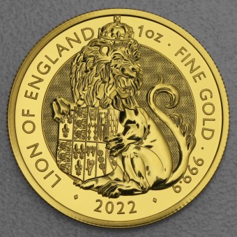 Goldmünze 1oz "Lion of England" 2022 Royal Tudor Beasts (Großbritannien)