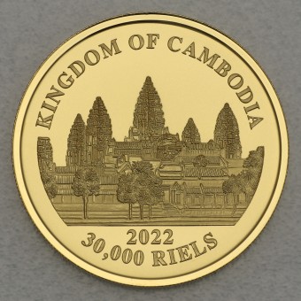 Goldmünze 1oz "Lost Tigers of Cambodia" 2022 (Kambodscha)