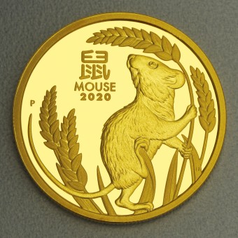 Goldmünze 1oz "Lunar III - Maus 2020" (PP) 