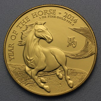 Goldmünze 1oz "Pferd" 2014 Lunar – Year of the Horse (Großbritannien)