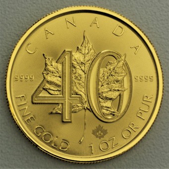 Goldmünze 1oz "Maple Leaf - 40 Jahre Edition" 