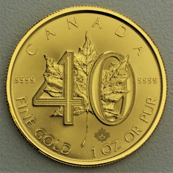 Goldmünze 1oz "Maple Leaf" 2019 40. Jubiläum (Kanada)